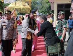 Pj Bupati Muhammad Iswanto Sambut Kunker Kapolda di Mapolres Aceh Besar