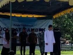 Tiga Pelanggar Qanun Jinayat Jalani Hukuman Cambuk