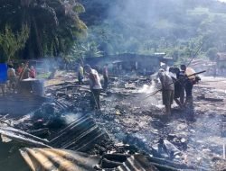 Tiga Rumah di Alur Baning Agara Terbakar