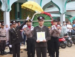 Polres Aceh Selatan lakukan Upacara kedinasan Pemakaman Anggota Polri