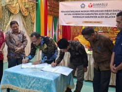 Pemkab Aceh Selatan Teken NPHD dengan Panwaslih