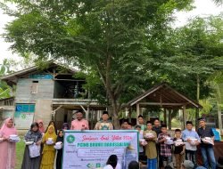 Waled Landeng Salurkan Bantuan Donasi PICNU Brunai Untuk Anak Yatim di Aceh Utara