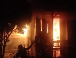 Satu Unit Rumah di Desa Bintang Bener Agara Hangus Terbakar