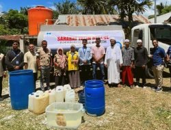 Lembaga Amil Zakat Nasional Sahabat Yatim Salurkan Air Bersih ke Dayah Nurul A’la al-Asyi Lhoknga