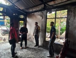 Tim INAFIS Polres Aceh Selatan Olah TKP Lokasi Kebakaran Rumah Warga 