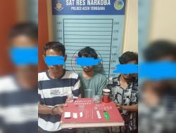 Tiga Pria Pengedar Sabu Diciduk Polisi