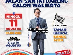 Yuk Ikuti Jalan Santai Bareng Calon Walikota Banda Aceh dan Raih Doorprize Menarik