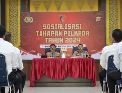 Polres Aceh Selatan Sosialisasi Tahapan Pilkada Serentak 2024