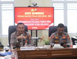 Polres Aceh Selatan Gelar Rakor Lintas Sektoral