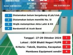Pendaftar Calon Atlit Binaan PB PUPR Melebihi Kuota