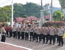 Personel Polres Aceh Selatan Dikerahkan ke Lokasi Penyampaian Visi Misi Calon Bupati-Wakil Bupati