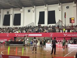 Laga Antar Tuan Rumah, Tim Basket Sumut Kalahkan Aceh