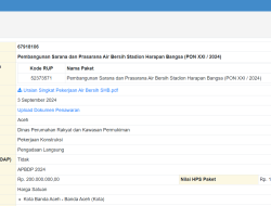 Proyek Sarana dan Prasarana Air Bersih di SHB Masuki Tahap Penawaran