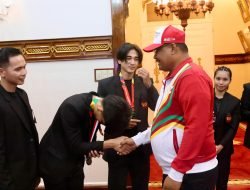 Pj Gubernur Safrizal Jamu Tim PON Sulut