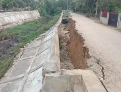 Tebing Pengaman di Aceh Utara Ambruk, Warga Khawatir Jalan Terputus