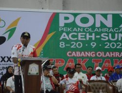 PJ Bupati Aceh Timur Buka Cabang Olahraga Sepak Takraw PON XXI Aceh – Sumut