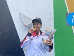 Nafatika Astuti Tambah Emas untuk Jateng di Cabor Panjat Tebing