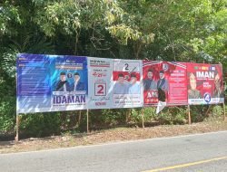 Lokasi Pemasangan Spanduk Visi Misi Paslon Bupati dan Wakil Bupati di Tempat Sepi, KIP Aceh Selatan Dinilai Tak Profesional