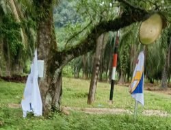 Sejumlah APK Bustami-Fadhil di Bandar Pusaka Tamiang Dirusak 