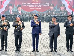 Polri Apel Gelar Pasukan Pengamanan Pelantikan Presiden dan Wakil Presiden
