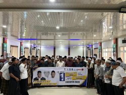 Alumni Dayah Abu Kuta Krueng Deklarasi Dukung Bustami -Syech Fadhil
