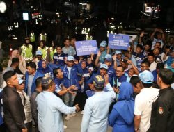 Meriah! Pendukung Pasangan AMIN Padati Lokasi Debat Cakada Banda Aceh