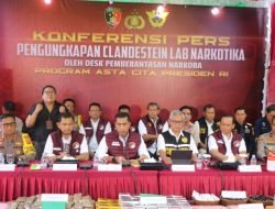 Polri Bongkar Jaringan Clandestine Lab Narkoba
