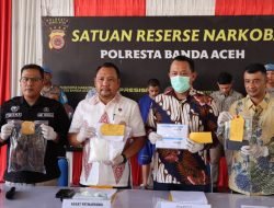 Nekat Bawa Sabu ke Jakarta, Dua Pemuda Kini Diamankan di Polresta Banda Aceh