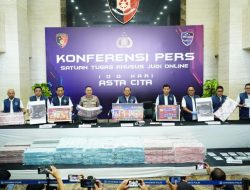 Polri Sita Rp78,1 Miliar dari Sindikat Judi Online