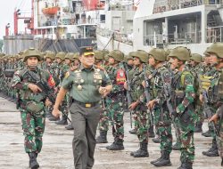 Pangdam IM Lepas 450 Personel Satgas Pamtas RI-PNG Kewilayahan Yonif 112/Dharma Jaya