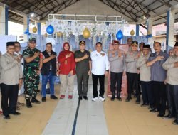 Dirreskrimsus Polda Aceh bersama Kapolres Tinjau Pengamanan TPS pada Hari Pemilihan di Tamiang