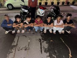 Polres Bireuen Amankan Remaja Tawuran Gunakan Senjata Tajam