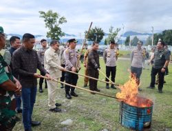 220 Surat Suara Sisa dan Rusak Dimusnahkan di Aceh Besar