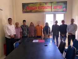 Satreskrim Polres Aceh Selatan Laksanakan Restorative Justice Kasus Penganiayaan