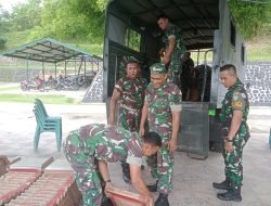 Pangdam IM Bantu 5.500 Dus Keramik untuk Mushalla dan Meunasah