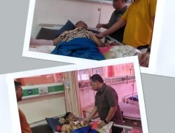 Kadiskominfo dan Kabag Prokopim Bezuk Muslem Ulka Wartawan Korban Tabrak Lari