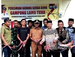 Keuchik Gampong Lama Tuha Resmikan Kantor Serba Guna