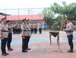 Polres Aceh Selatan Gelar Upacara Sertijab Kasat Samapta dan Kapolsek Bakongan Timur