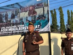 Kejaksaan Negeri Aceh Besar Gelar Apel Siaga