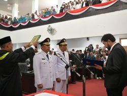 Gubernur Muzakir Manaf Resmi Lantik Sibral Malasyi dan Hasan Basri Sebagai Bupati dan Wakil Bupati Pidie Jaya