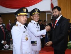 Muzakir Manaf Lantik Safwandi-Muslem Sebagai Bupati dan Wakil Bupati Aceh Jaya