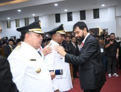 Gubernur Muzakir Manaf Lantik Bupati dan Wakil Bupati Nagan Raya