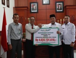 Pemkab Aceh Tengah Terima Rp4 Miliar Dividen Dari Bank Aceh Syariah