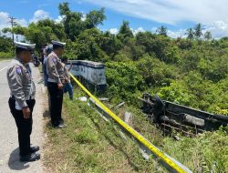 Satlantas Polres Aceh Selatan Tangani Laka Lantas Tunggal di Bakongan