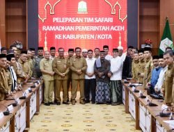 Wakili Wagub, Plt Sekda Aceh Lepas Tim Safari Ramadhan