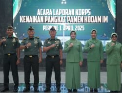 33 Pamen Kodam IM Naik Pangkat