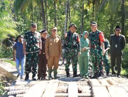 Seusai Pembukaan TMMD ke-124, Dansatgas Lanjutkan Penanaman Pohon serta Tinjau Sasaran Fisik