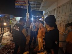 Polres Aceh Barat Tertibkan Kerumunan Remaja dalam Patroli Cegah Premanisme