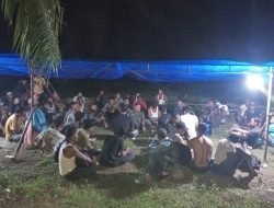 Ratusan Warga Desa Teupin Tinggi Tuntut Kejelasan Lahan dari PT ASN, Putuskan Menginap di Lokasi