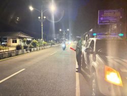 Cegah Aksi Kriminal dan Jaga Arus Lalu Lintas, Polres Aceh Selatan Patroli Malam